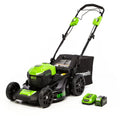 Greenworks Self-Propelled 21-inch Brushless Lawn Mower 40V with 5Ah Battery and Charger image 0