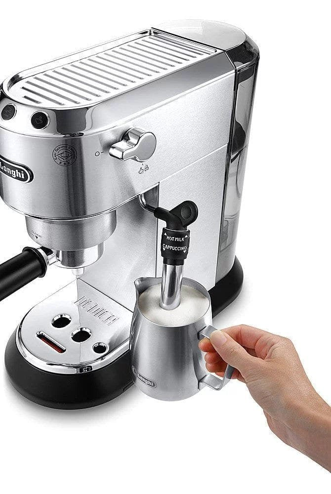 De’Longhi – DEDICA Espresso Machine with 15 bars of pressure and Milk Frother – Metal image 3
