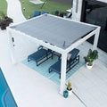 Windham 12 Ft. W x 10 Ft. D Steel Pergola with Canopy image 0