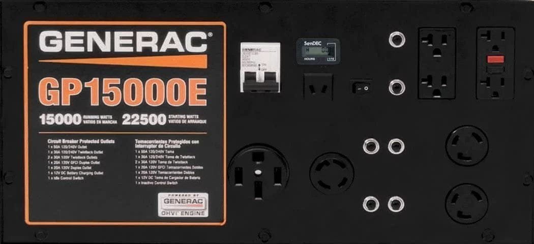 Generac 5734 GP15000E 15000-Watt Electric Start Portable Generator image 2