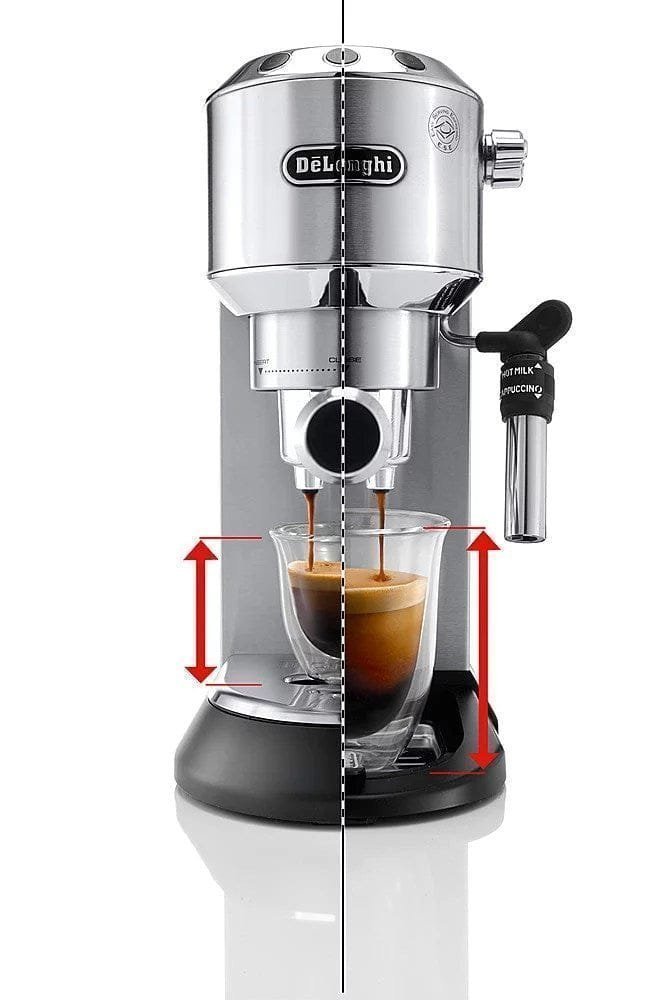 De’Longhi – DEDICA Espresso Machine with 15 bars of pressure and Milk Frother – Metal image 4