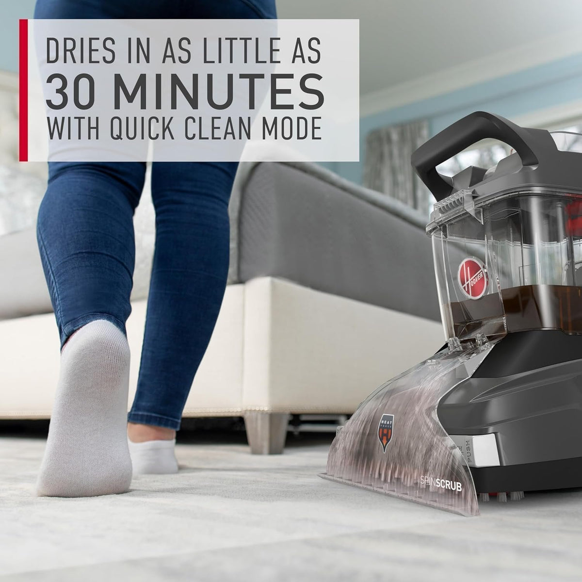 Hoover PowerScrub Deluxe Carpet Cleaner for Carpet & Upholstery with Tools image 21