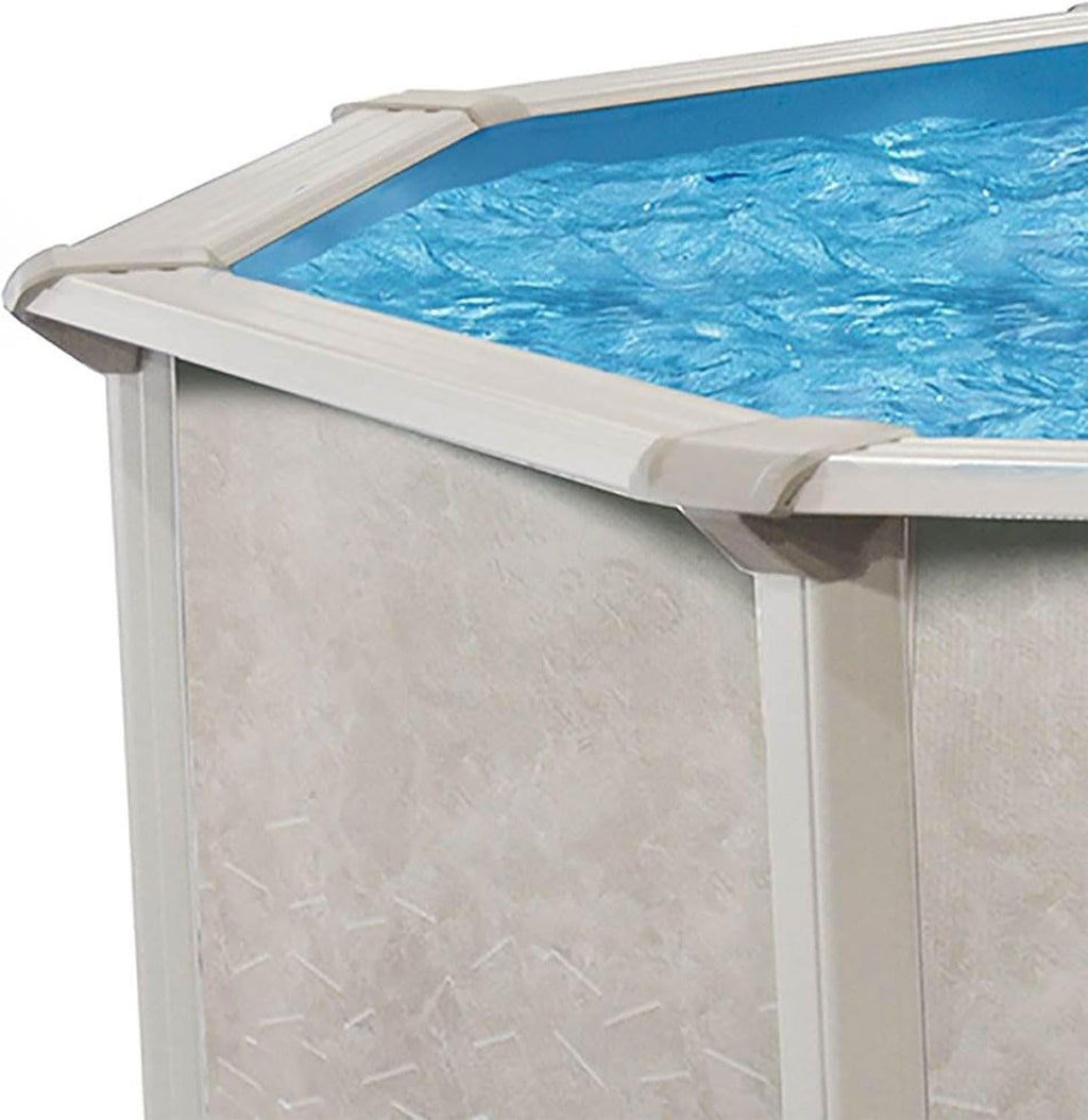 Aquarian 21ft x 52in Round Steel-Frame Above Ground Swimming Pool – Phoenix Series, DIY Outdoor Backyard Pool image 5