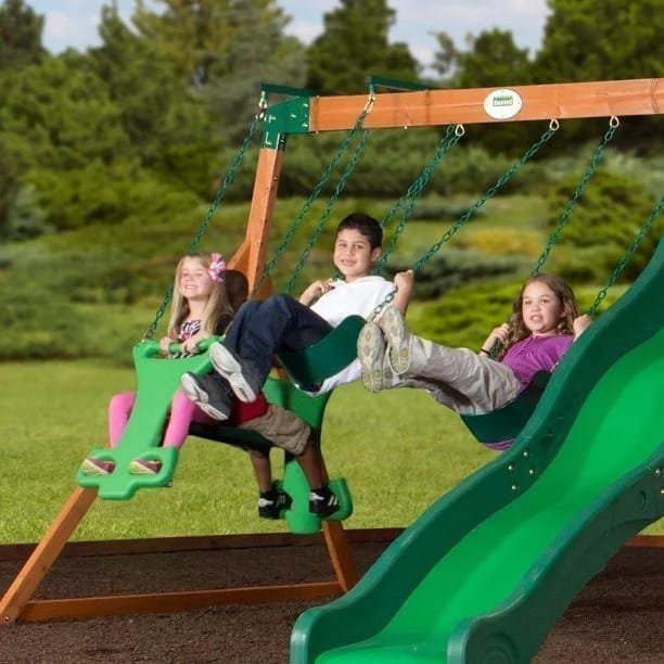 Backyard discovery shenandoah wooden swing set image 1