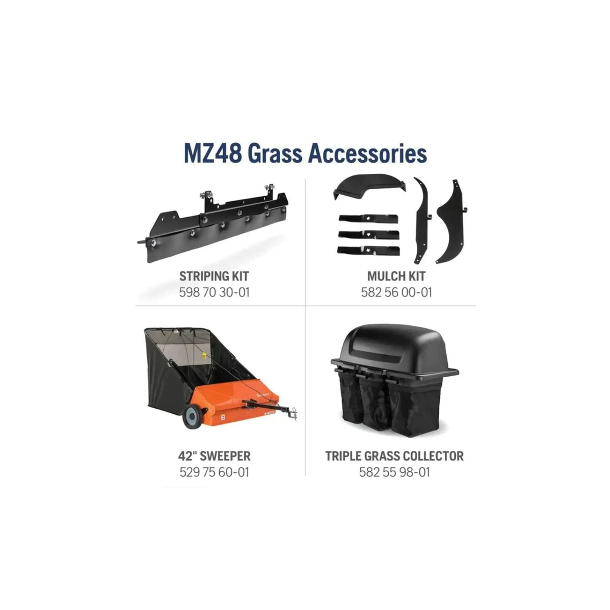 Husqvarna MZ48 Zero-Turn Mowers 23 HP Kawasaki 48” Clears Cut ZT3100 (M-ZT Seat) image 3