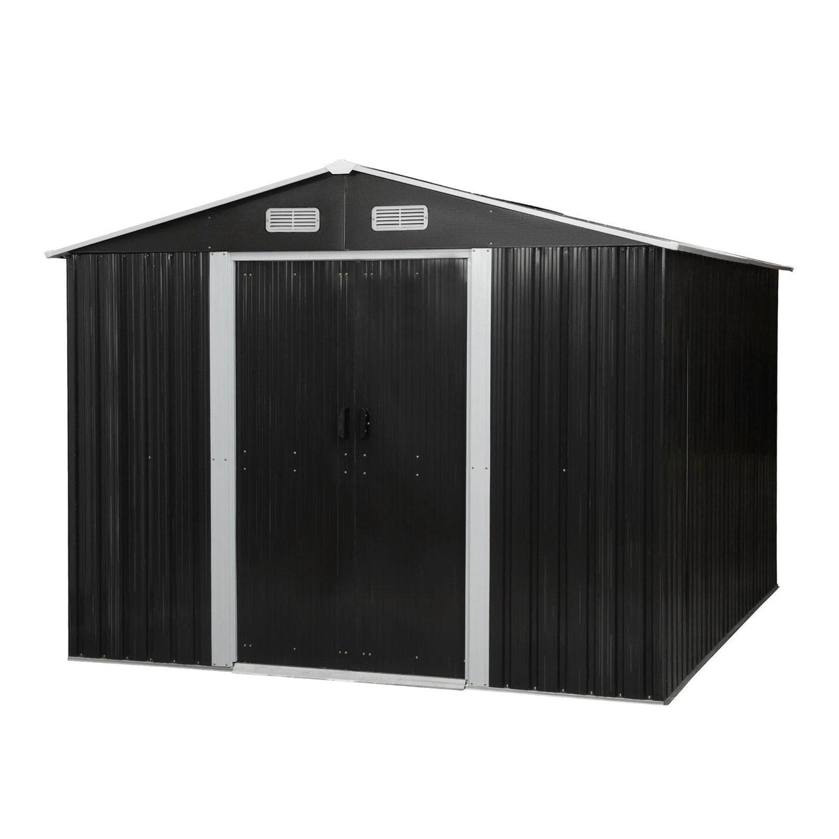 8′ x 10′ Tool Storage Shed Charcoal Black image 2