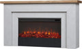 Real Flame Malie 68″ Electric Fireplace with Mantel & Remote Control image 0