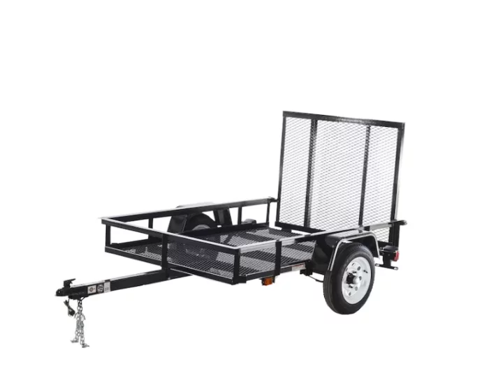 Carry-On Trailer 4′ x 7′ Mesh Floor Utility Trailer with Gate image 0