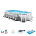 Intex – 20 Foot Prism Frame Oval Pool Set image 0