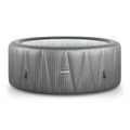 Wave Atlantic 6-Person Inflatable Hot Tub | Integrated Eco Heater | 130 Aquajet Massage System | Anti-Freeze Protection | Quick 15-Minute Setup | Gray Rattan image 0