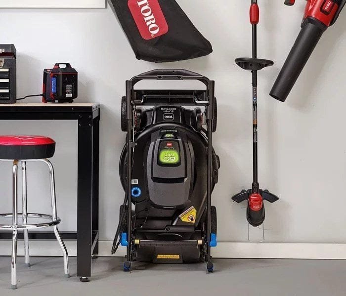 21 in. Super Recycler 60-Volt SmartStow Max Cordless Battery Walk Behind Mower 7.5 Ah Battery and Charger Included image 9