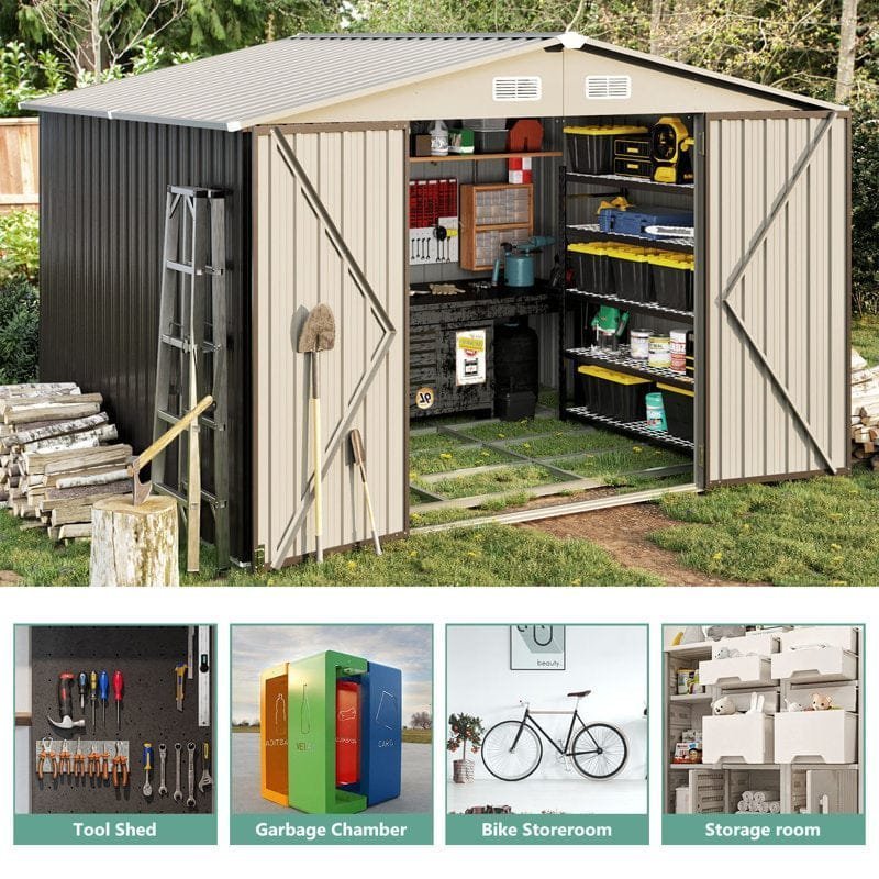 10 ft. W x 8 ft. D Storage Shed image 3