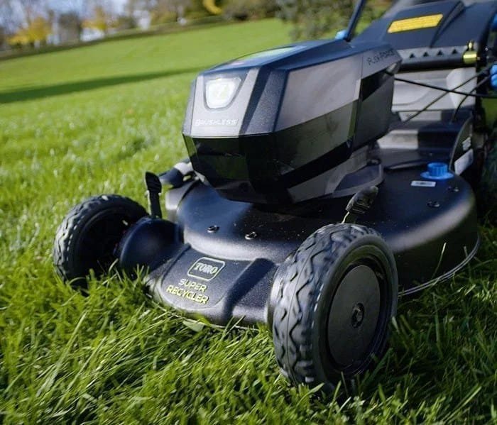 21 in. Super Recycler 60-Volt SmartStow Max Cordless Battery Walk Behind Mower 7.5 Ah Battery and Charger Included image 1