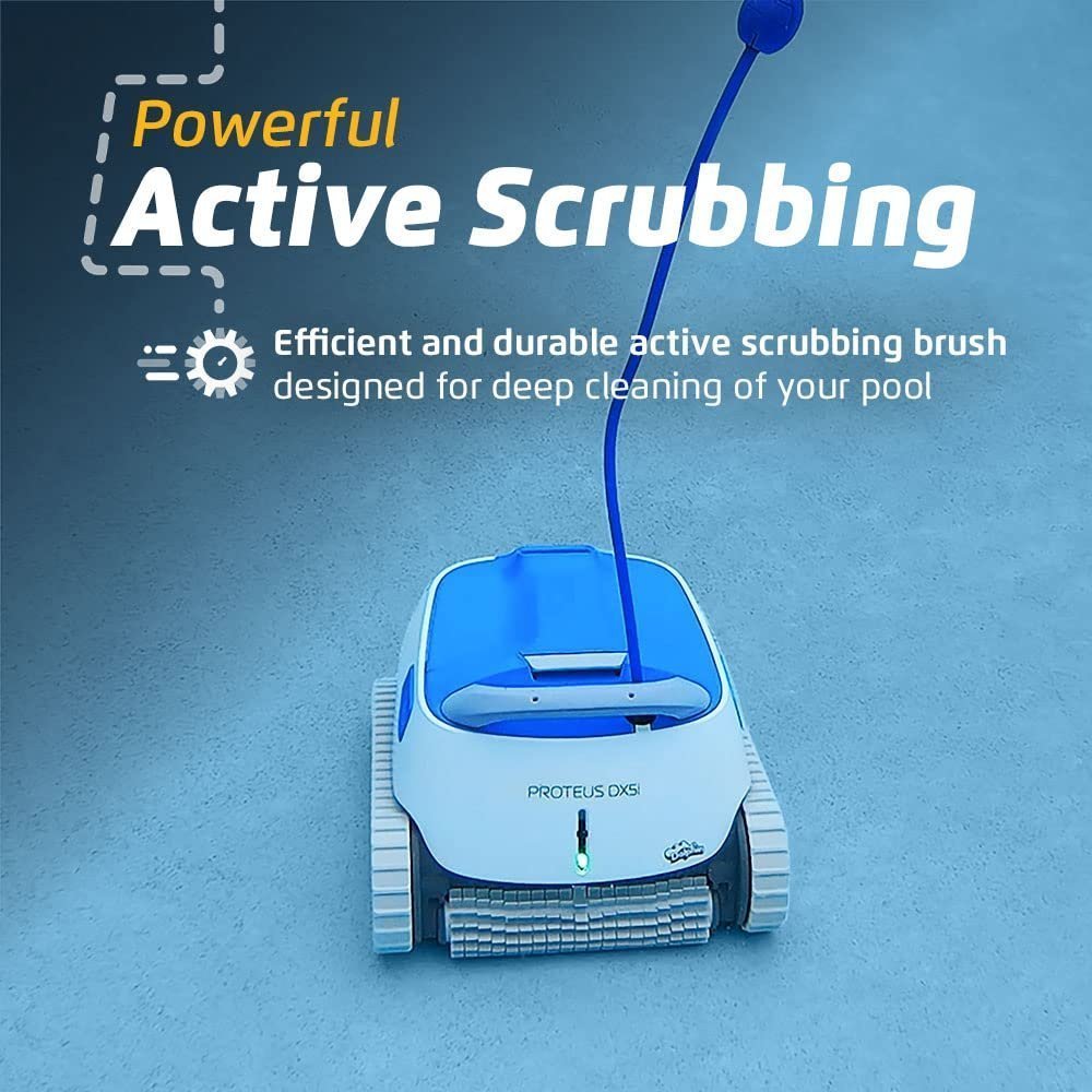 Dolphin Proteus DX5i Wi-Fi Robotic Pool Cleaner with Waterline Scrubber – For Pools up to 50 ft image 5