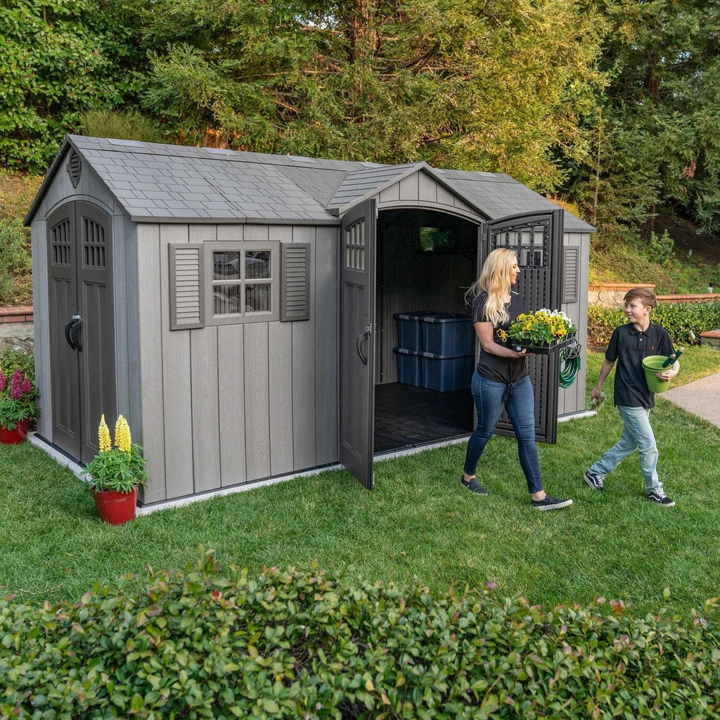 Lifetime 15 Ft X 8 Ft Outdoor Storage Sheds – 60318 image 1