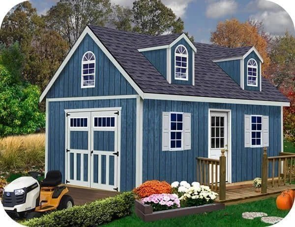 Best barns Hampton 12×16 Wood Storage Shed Kit Installation Included image 4