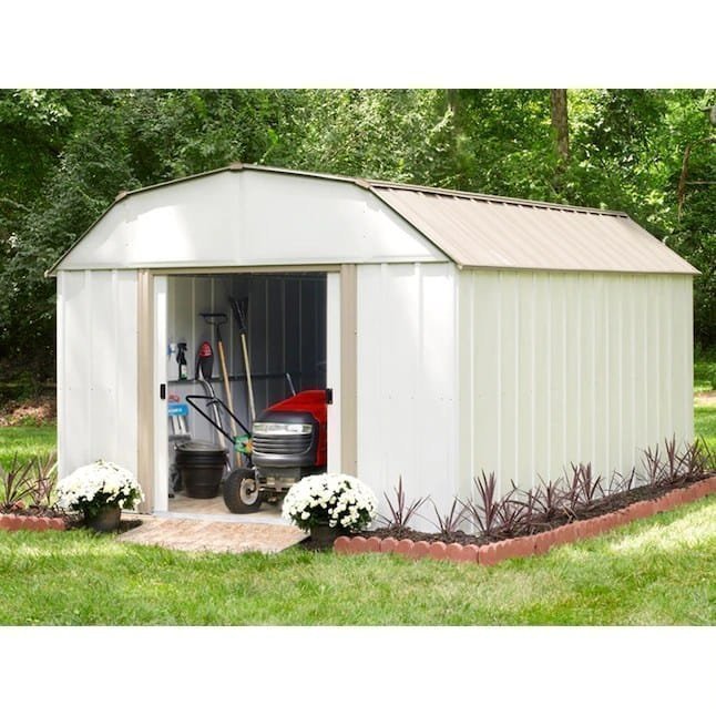 Arrow 10 ft x 14 ft Lexington Galvanized Steel Storage Shed image 3