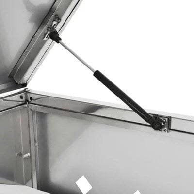 vidaXL Triple Wheelie Bin Shed 63.4 gal Stainless image 5