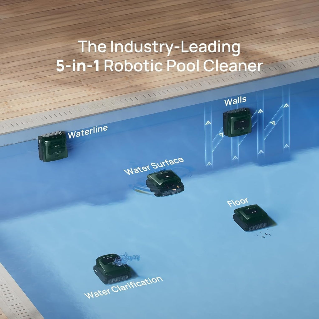 Beatbot AquaSense 2 Pro Robotic Pool Cleaner – 5-in-1 Cordless Skimmer & Clarifier, App-Controlled, Smart Parking, Up to 3,875 Sq. Ft. – Obsidian image 10