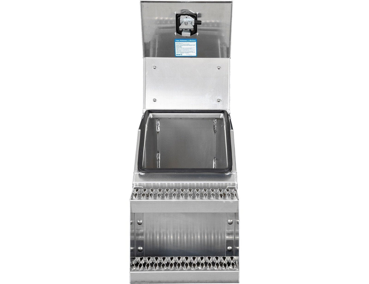 Buyers Products 28-in x 24-in x 19-in Smooth Aluminum Step Box Truck Tool Box 1705285 image 8