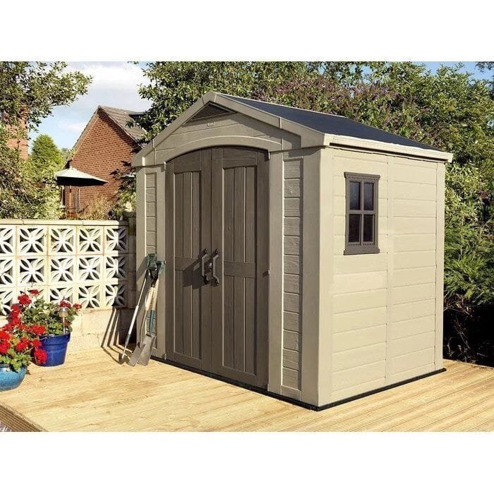 Factor 8 ft. W x 6 ft. D Plastic Storage Shed image 0