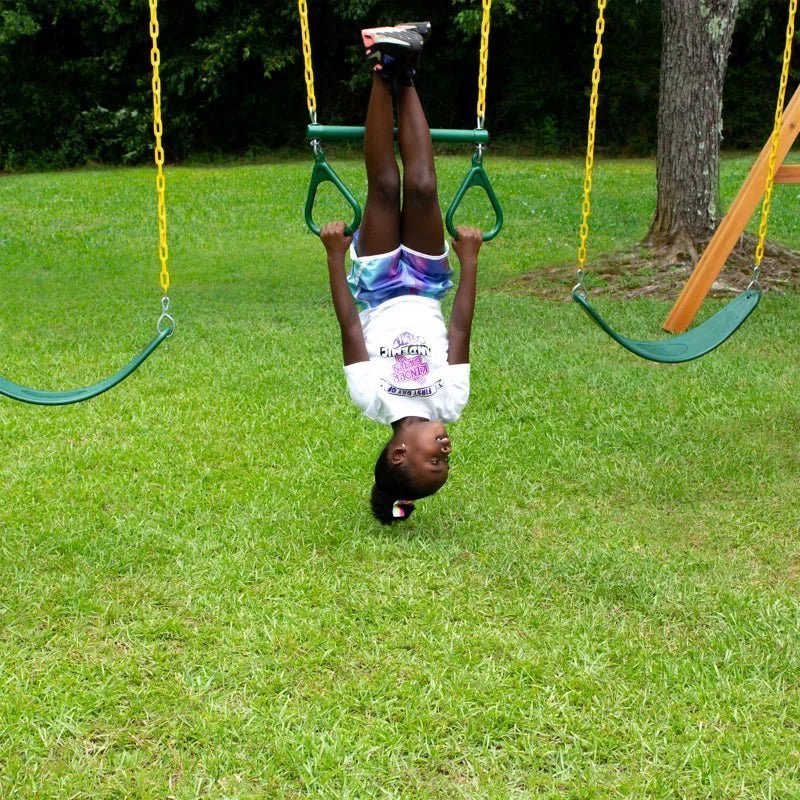 Pioneer Peak Swing Set with Clatter Bridge and Tire Swing image 8