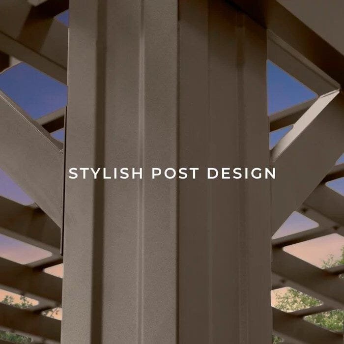 Backyard Discovery 12 ft. x 10 ft. Steel Traditional Pergola image 7