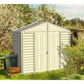 DuraMax 10.5ft x 2.75ft SidePro Vinyl Shed with Foundation Kit image 0