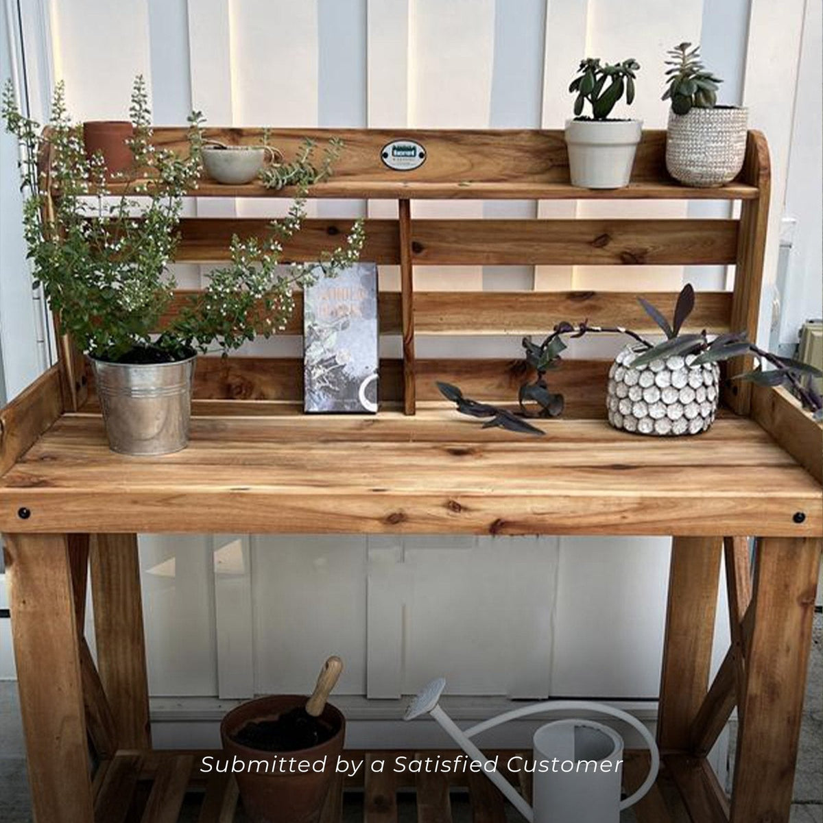 Potting Table/Bench/Serving Bar – Acacia Wood image 6