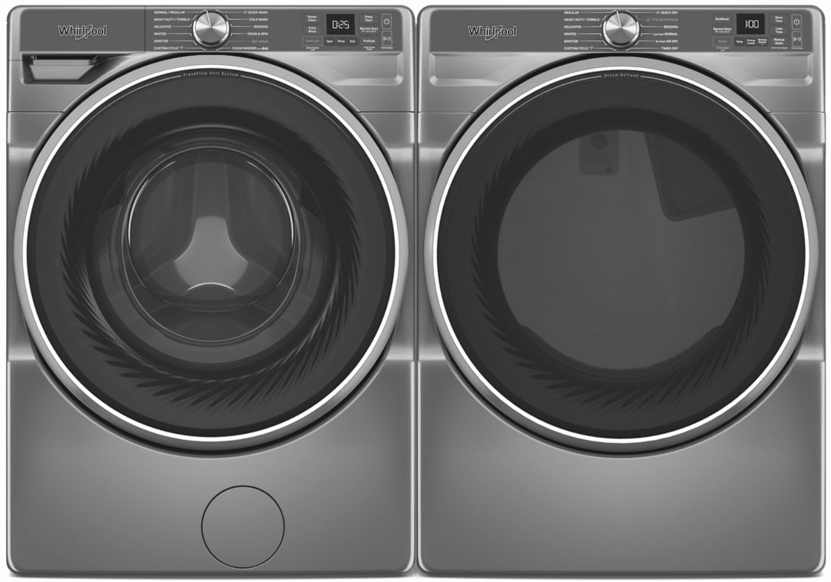Whirlpool WFW6720RR, 27-Inch, 5.0 cu. ft. Smart Front Load Washer, FreshFlow Vent System, Silver image 4