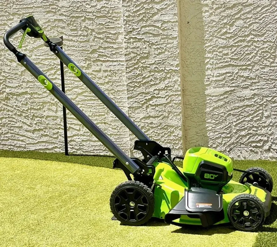 Greenworks 80V 21-Inch Self-Propelled Lawn Mowers. image 1