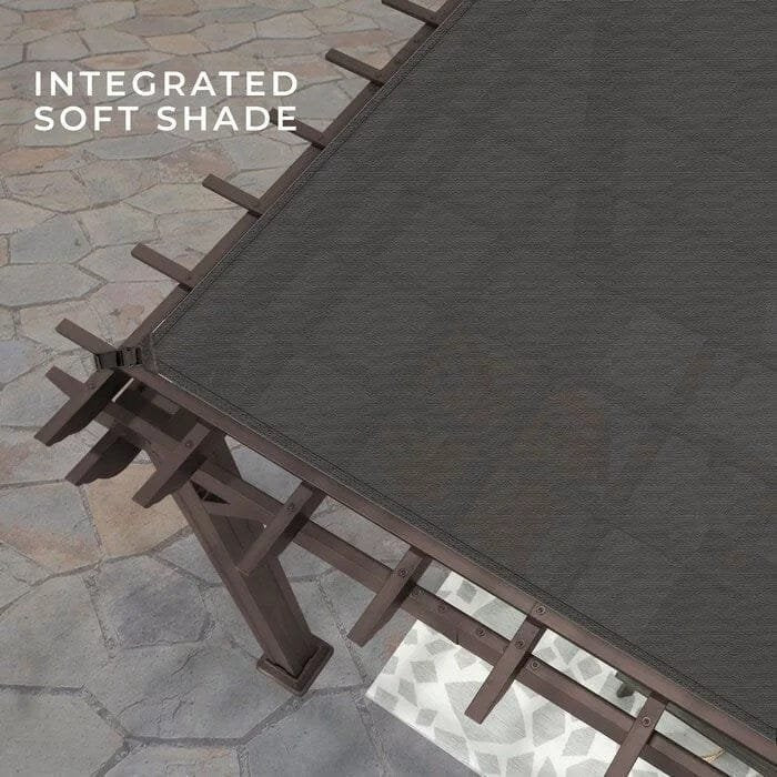 Backyard Discovery 12 ft. x 10 ft. Steel Traditional Pergola image 2
