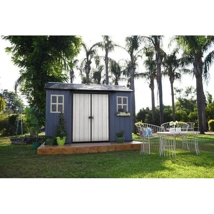 Oakland 11 ft. W x 7.5 ft. D Plastic Storage Shed image 1