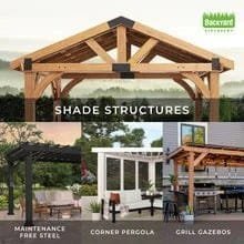 16×12 trenton modern steel pergola with sail shade soft canopy image 8