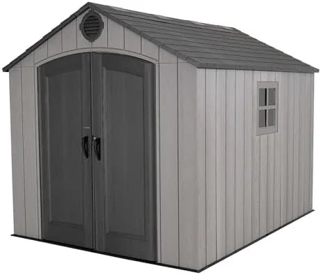 Lifetime Outdoor Storage Shed, 8 x 10 Foot, Grays image 0