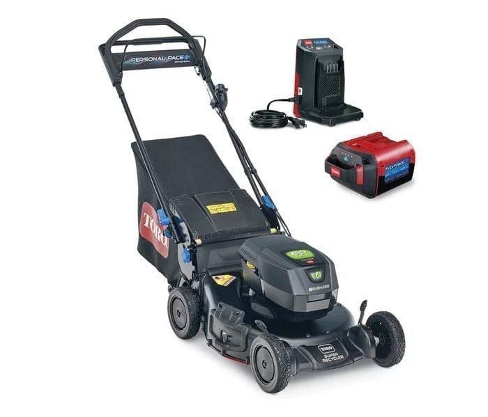 21 in. Super Recycler 60-Volt SmartStow Max Cordless Battery Walk Behind Mower 7.5 Ah Battery and Charger Included image 4