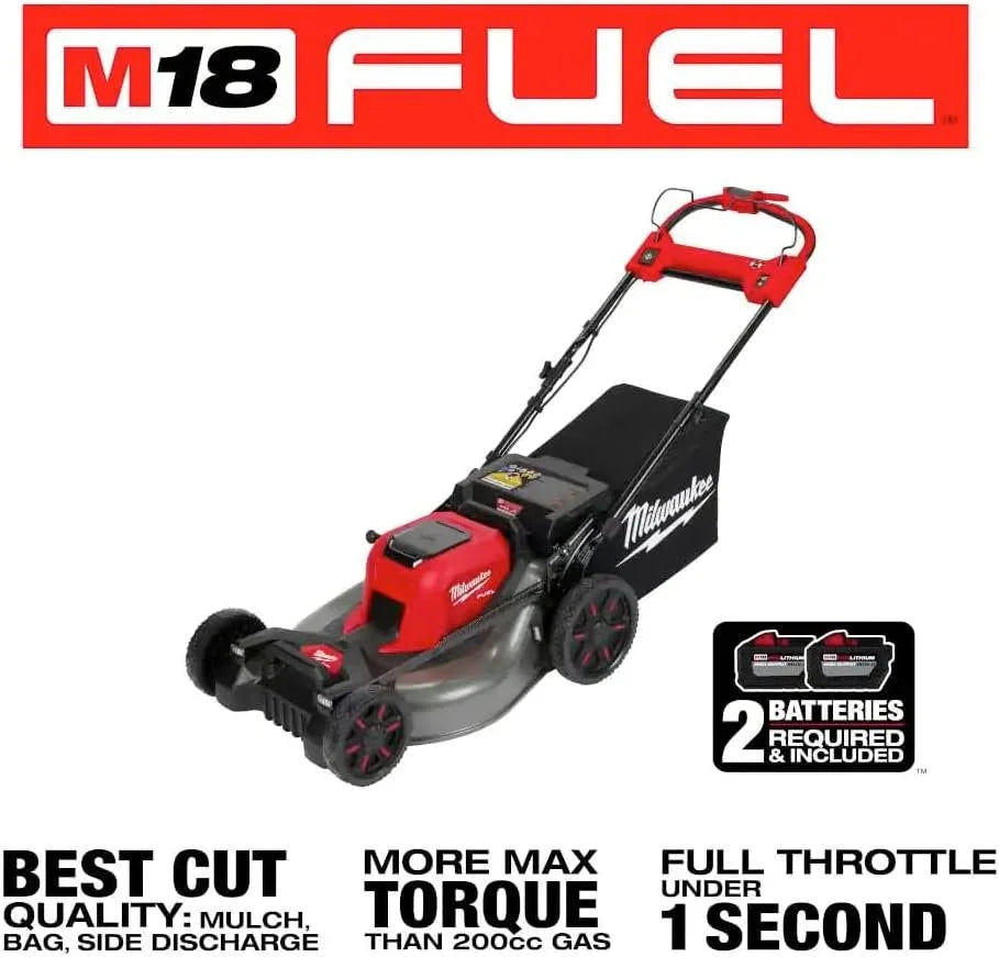 Milwaukee 2823-20 M18 Fuel Self-Propelled Dual Batterys 21-in Walk Behind Mowers image 2