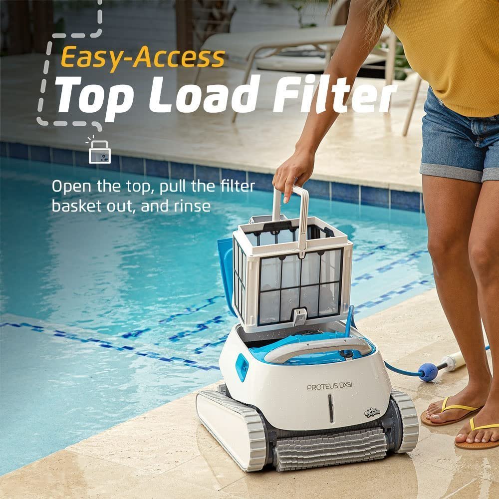Dolphin Proteus DX5i Wi-Fi Robotic Pool Cleaner with Waterline Scrubber – For Pools up to 50 ft image 4