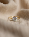 Georgina Antique 18ct Gold Diamond Daisy Cluster Ring