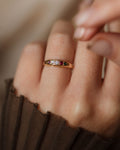 Olga Antique 18ct Gold Adore Acrostic Five Stone Ring