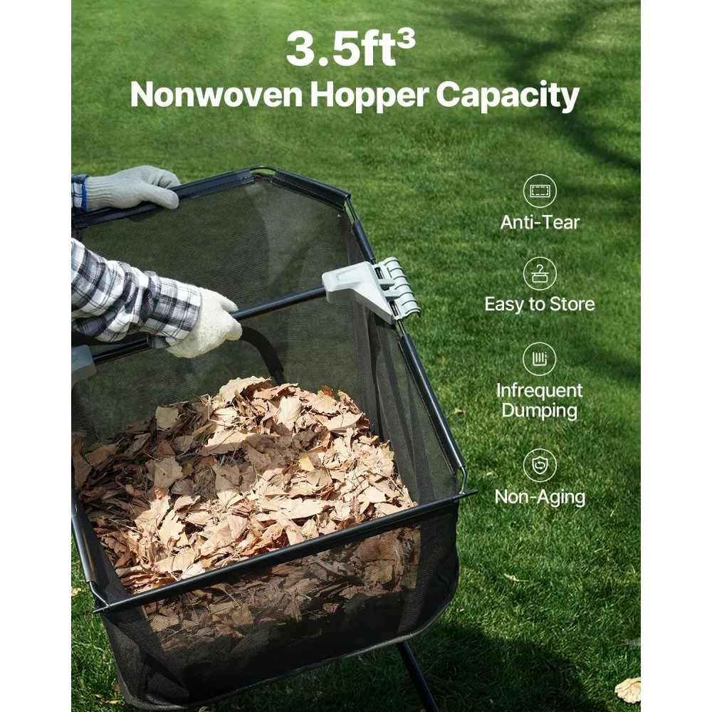 21-inch leaf and grass collector | Push Lawn Sweeper